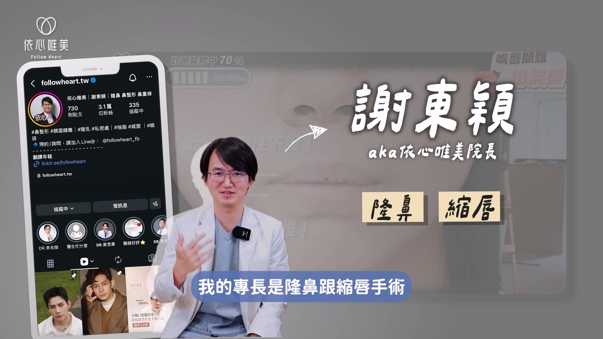 謝東穎醫師(院長)台灣隆鼻權威醫師|隆鼻手術、縮唇手術